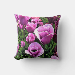 Curly Sue Lila Tulips, Oregon Kissen