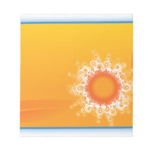 Curly Sunshine Customizable Design Notizblock
