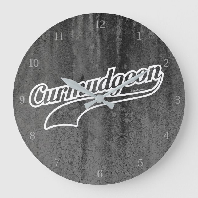 Curmudgeon Large Clock Große Wanduhr (Vorderseite)