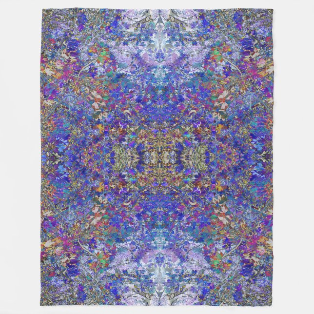 Currant Blätter Tree Art Meditation Fleece Blanket (Vorderseite)