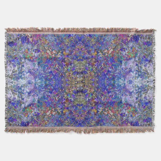 Currant-Blätter Tree Art Meditation Throw Blanket Decke (Vorderseite)