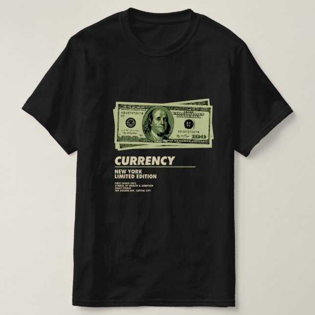 Currency Limited Edition - Retro Money Ästhetik T-Shirt (Design vorne)