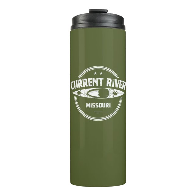 Current River Missouri Kayaking Thermosbecher (Vorderseite)