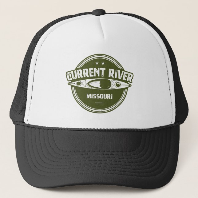 Current River Missouri Kayaking Truckerkappe (Vorderseite)
