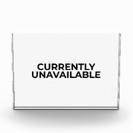 Currently Unavailable Funny Minimalist Desk Sign Fotoblock