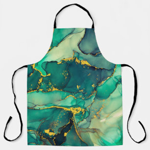 Currents of translucent hues, snaking metallic swi schürze