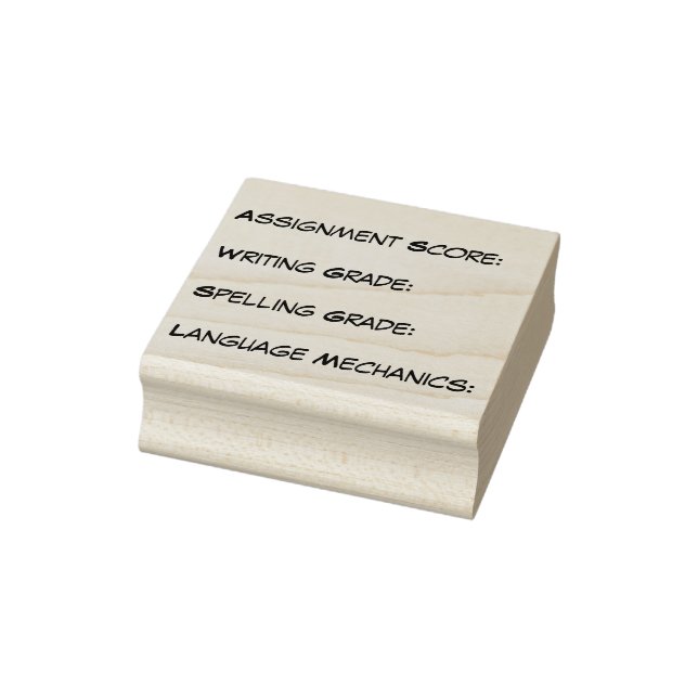 Curriculum Grading Briefmarke Gummistempel (Stempel)