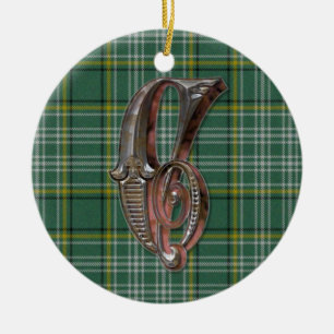 Currie Pläd Monogram ornament