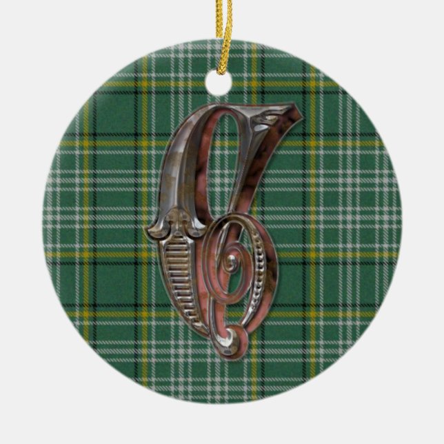 Currie Pläd Monogram ornament (Vorne)