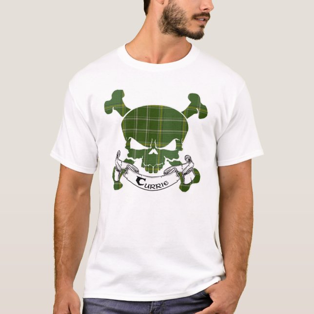 Currie Tartan Skull T-Shirt (Vorderseite)