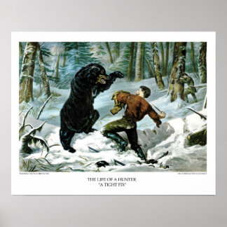 Currier & Ives: Das Leben eines Jägers - Eine takt Poster