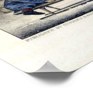 Currier & Ives Lithograph: Eine Reise zur Schule Poster