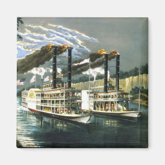 Currier & Ives - Magnet - Champions du Mississippi