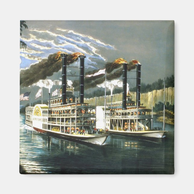 Currier & Ives - Magnet - Champions of Mississippi (Vorne)