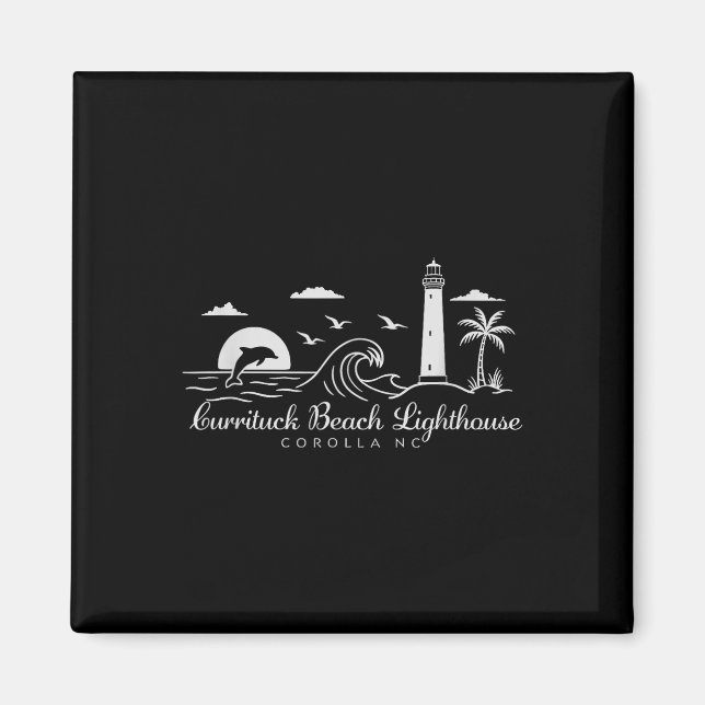 Currituck Beach Lighthouse Corolla North Carolina Magnet (Vorne)