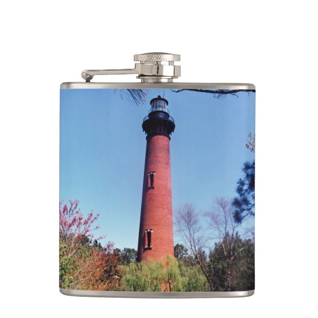 Currituck-Leuchtturm Flachmann (Vorderseite)