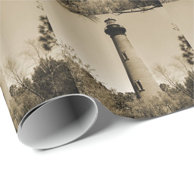 Currituck Lighthouse Geschenkpapier (Rolleneckpunkt)