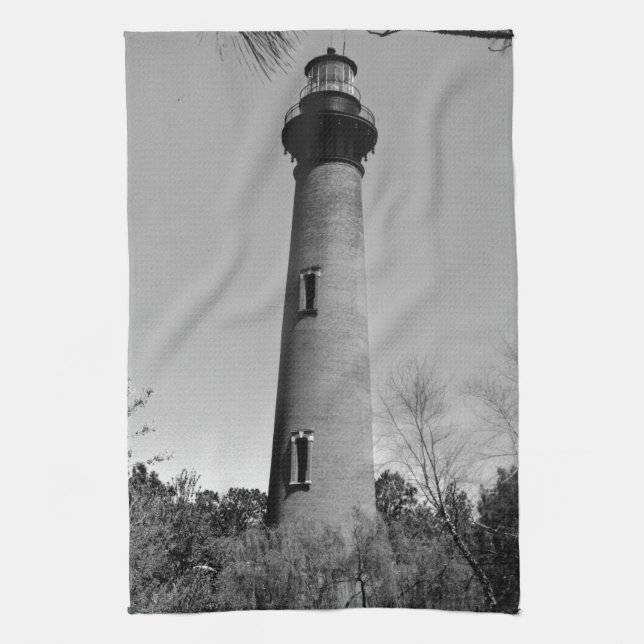 Currituck Lighthouse Geschirrtuch (Vertikal)