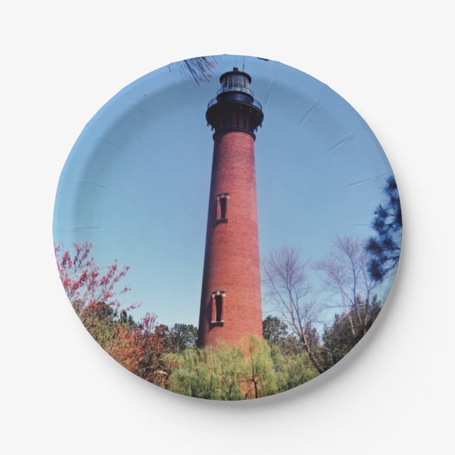Currituck Lighthouse Pappteller (Vorderseite)