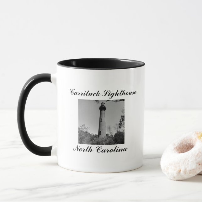 Currituck Lighthouse Tasse (Mit Donut)