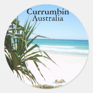 Currumbin-Aufkleber 2 Runder Aufkleber