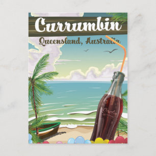 Currumbin Australia Vintage Reiseplakat Postkarte