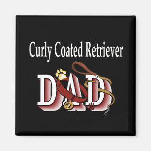 Curry Coated Retriever dad Magnet