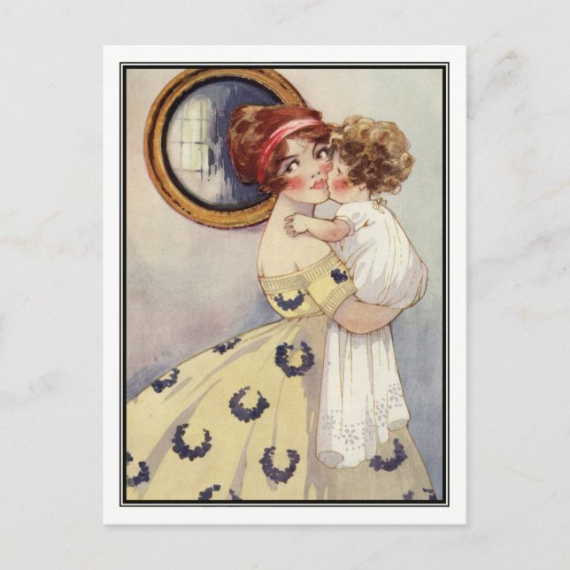 Curry Hairs Baby and Mother von Agnes Richardson Postkarte (Vorderseite)