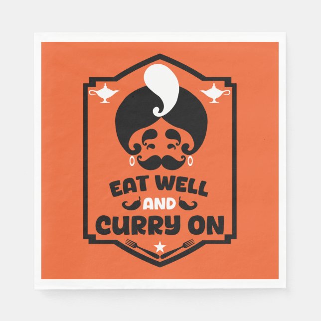 Curry-Koch Serviette (Vorderseite)