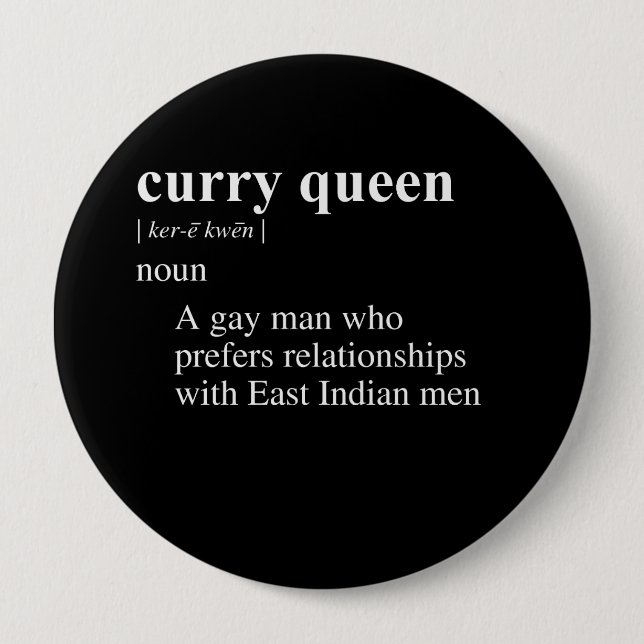 CURRY-KÖNIGIN DEFINITION BUTTON (Vorderseite)