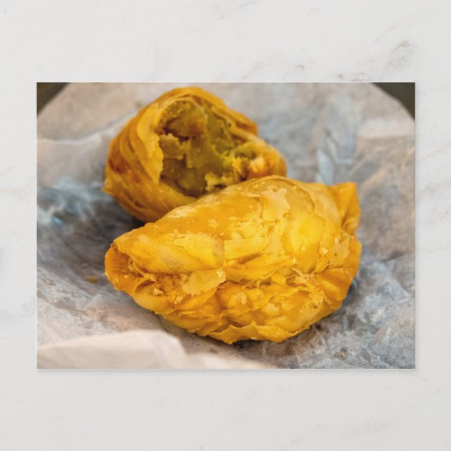 Curry Puff Postkarte (Vorderseite)