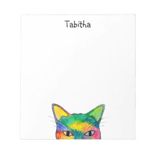 Curry Rainbow Cat Notepad Notizblock