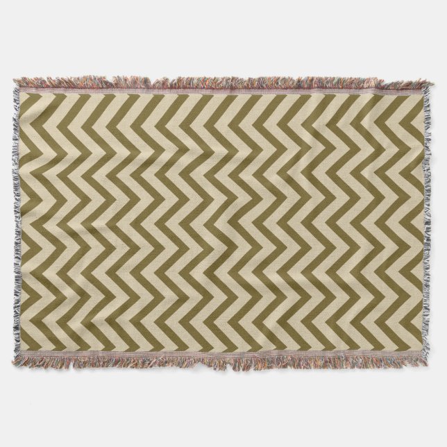 Curry Spice Moods Chevrons Decke (Vorderseite)