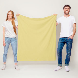 Curry Yellow Fleecedecke