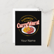 Currywurst Retro Wurst Vintage französische Pommes