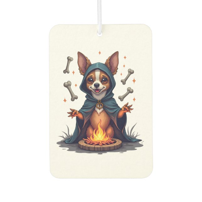 Cursed Chihuahua Ritual Dog Autolufterfrischer (Vorderseite)