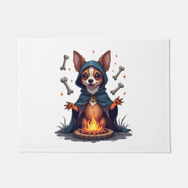 Cursed Chihuahua Ritual Dog Fußmatte (Vorderseite)