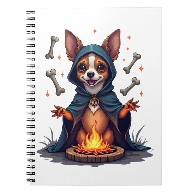Cursed Chihuahua Ritual Dog Notizblock (Vorderseite)