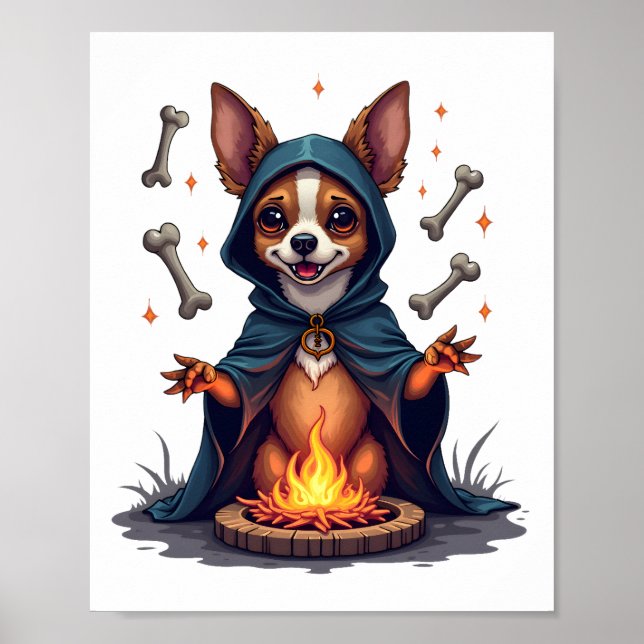 Cursed Chihuahua Ritual Dog Poster (Vorne)