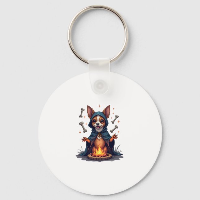 Cursed Chihuahua Ritual Dog Schlüsselanhänger (Vorderseite)