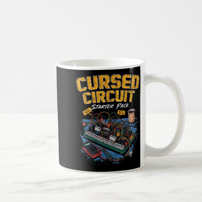 Cursed Circuit Starter Pack Funny Electronics Hall Kaffeetasse (Rechts)