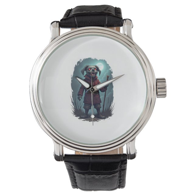 Cursed Collie Crawl Armbanduhr (Vorderseite)