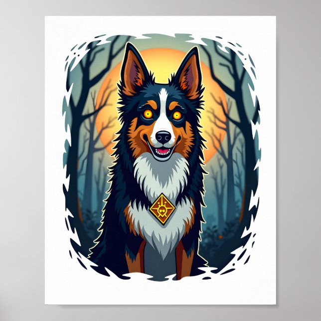 Cursed Collie Crawl Poster (Vorne)