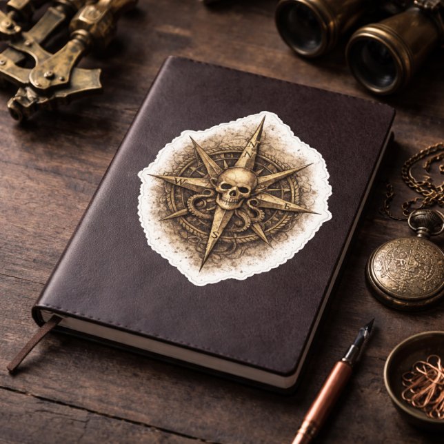 Cursed Compass Sigil Pirate Aufkleber (Von Creator hochgeladen)