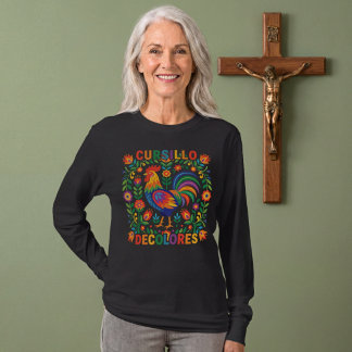 Cursillo DeColores Spanischer Volkskunst Hahn T-Shirt