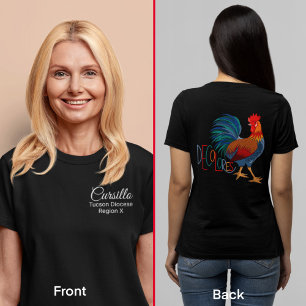 Cursillo Dekolores mit Diözese & Region auf Pocket T-Shirt
