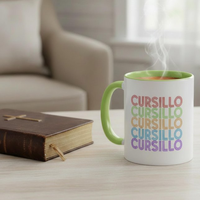 Cursillo Farbige gestapelte Regenbogen DeColores Tasse (Von Creator hochgeladen)