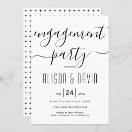 Cursive Skripttypografie Hochzeitsfeier Einladung