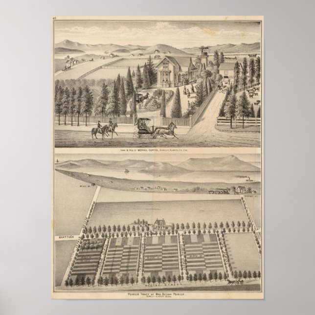 Curtis farm, Poirier Tract Poster (Vorne)