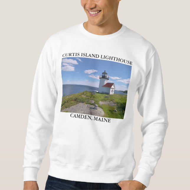 Curtis Island Lighthouse, Camden Maine Sweatshirt (Vorderseite)
